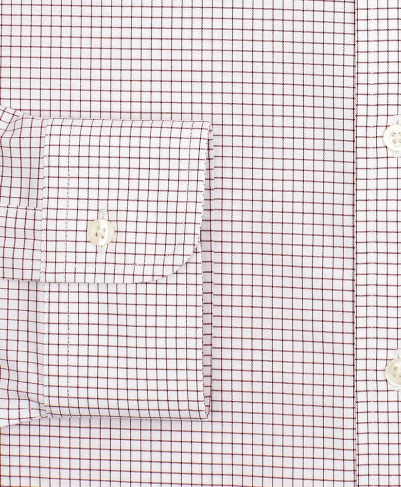 Stretch Soho Extra-Slim-Fit Dress Shirt, Non-Iron Poplin Ainsley Collar Small Grid Check, image 3