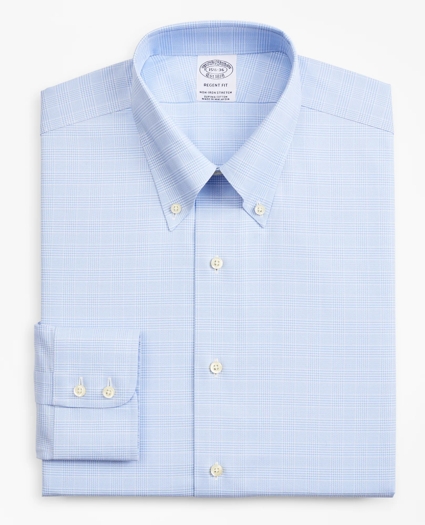 Stretch Regent Regular-Fit Dress Shirt, Non-Iron Royal Oxford Button-Down Collar Glen Plaid, image 4