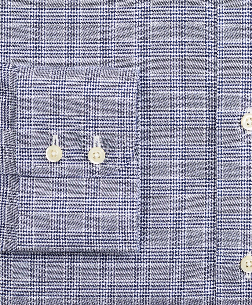 Stretch Regent Regular-Fit Dress Shirt, Non-Iron Royal Oxford Button-Down Collar Glen Plaid, image 3