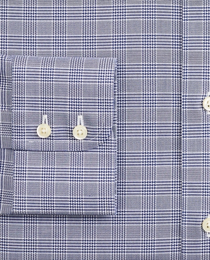 Stretch Regent Regular-Fit Dress Shirt, Non-Iron Royal Oxford Button-Down Collar Glen Plaid, image 3