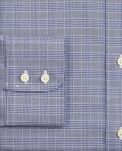 Stretch Regent Regular-Fit Dress Shirt, Non-Iron Royal Oxford Ainsley Collar Glen Plaid, image 3