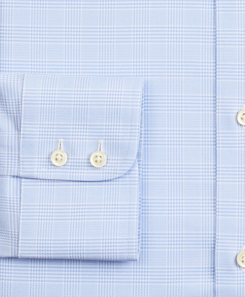 Stretch Regent Regular-Fit Dress Shirt, Non-Iron Royal Oxford English Collar Glen Plaid, image 3