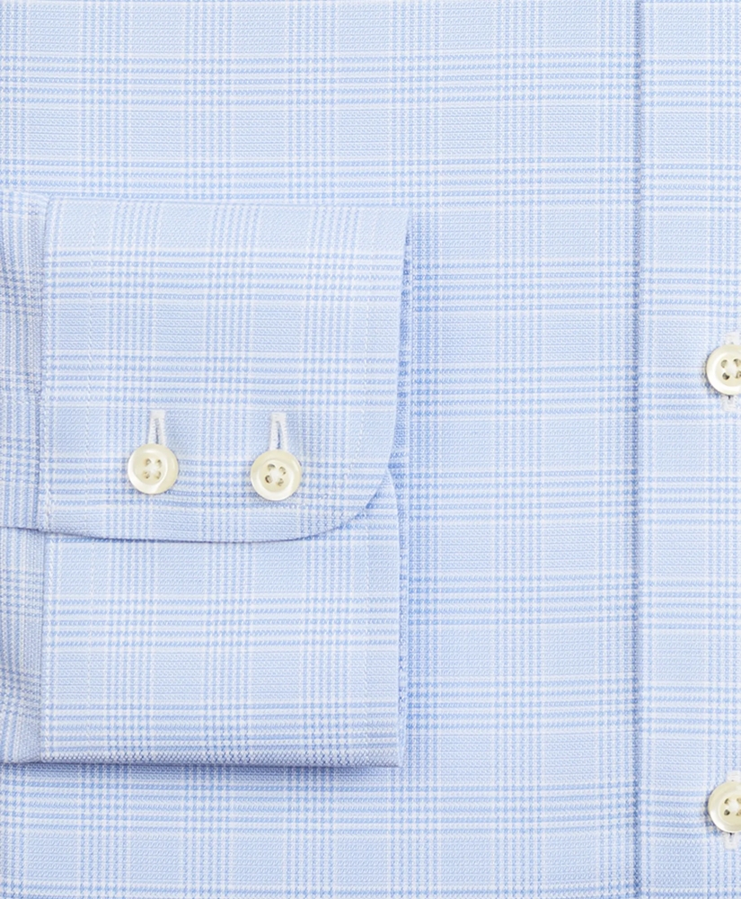 Stretch Soho Extra-Slim-Fit Dress Shirt, Non-Iron Royal Oxford Button-Down Collar Glen Plaid, image 3
