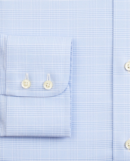 Stretch Soho Extra-Slim-Fit Dress Shirt, Non-Iron Royal Oxford Button-Down Collar Glen Plaid, image 3