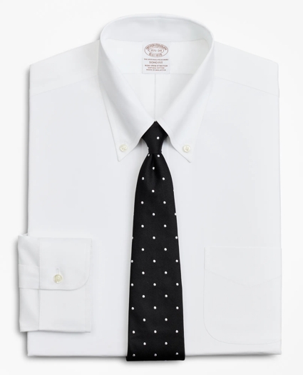 Stretch Soho Extra-Slim-Fit Dress Shirt, Non-Iron Poplin Button-Down Collar, image 1