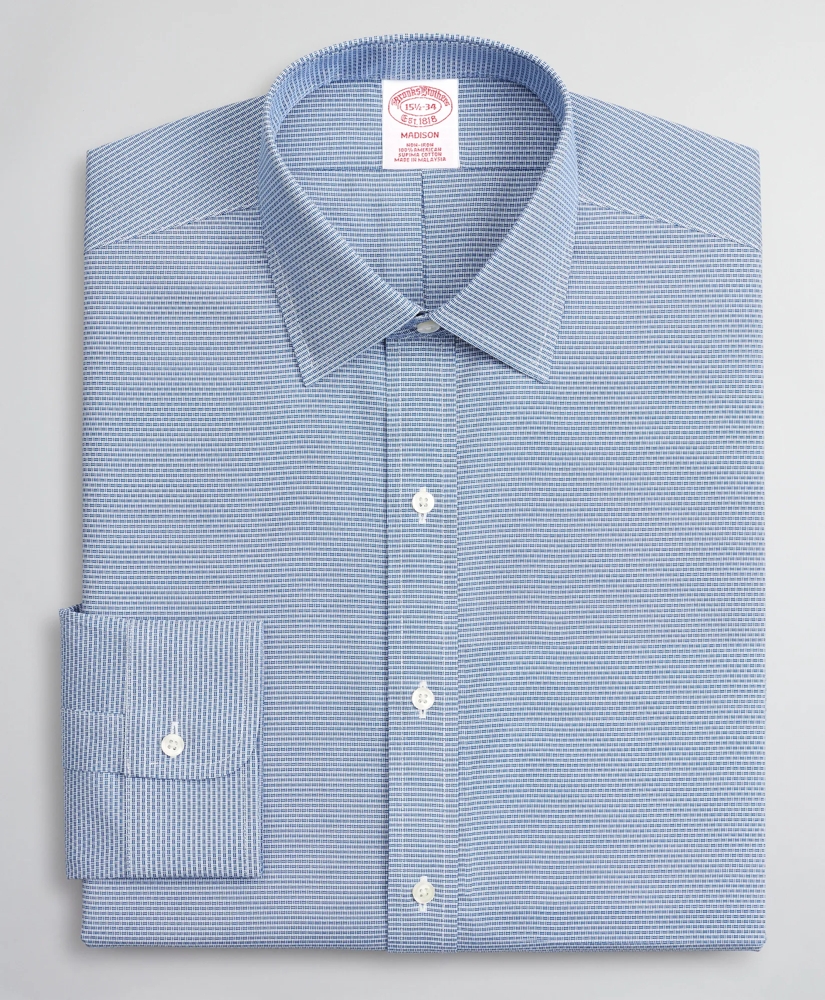 Madison Relaxed-Fit Dress Shirt, Non-Iron Dobby Ainsley, image 4