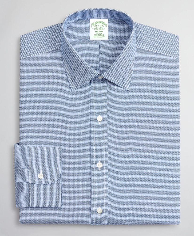 Milano Slim-Fit Dress Shirt, Non-Iron Dobby Ainsley, image 4