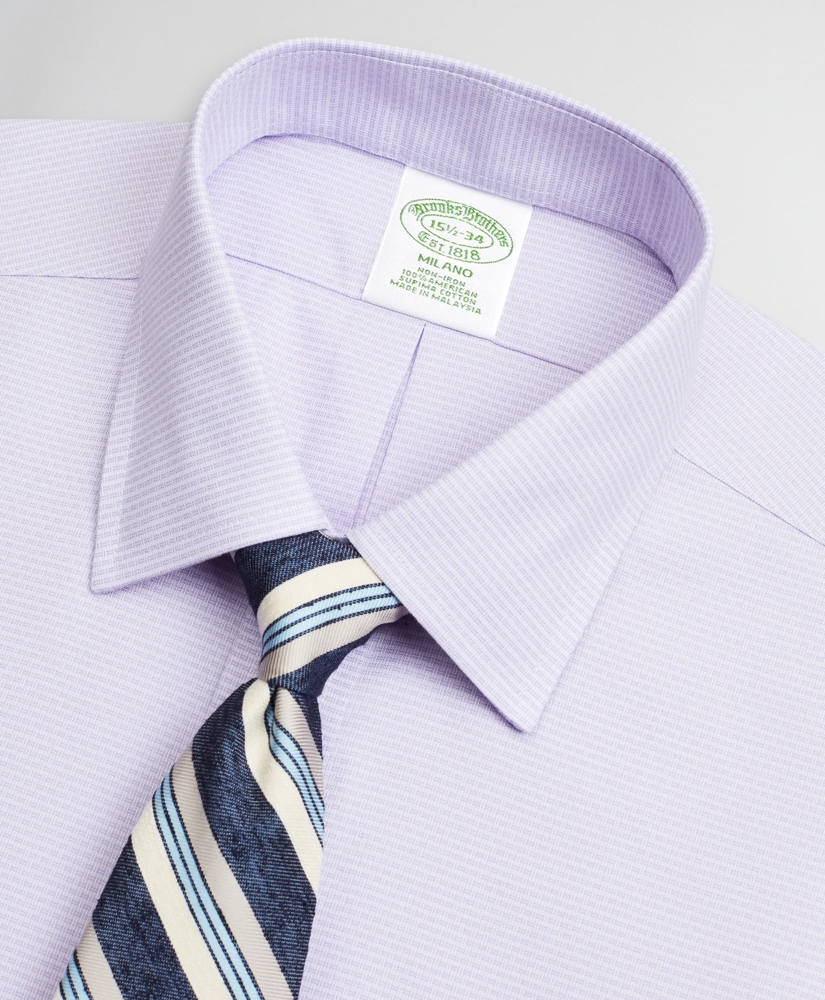 Milano Slim-Fit Dress Shirt, Non-Iron Dobby Ainsley, image 2