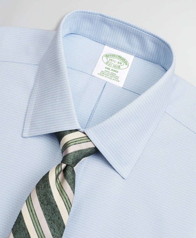 Milano Slim-Fit Dress Shirt, Non-Iron Dobby Ainsley, image 2