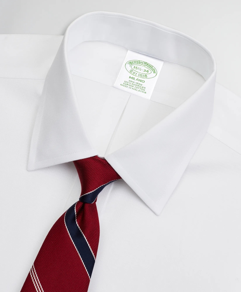 Milano Slim-Fit Dress Shirt, Non-Iron Dobby Ainsley, image 2