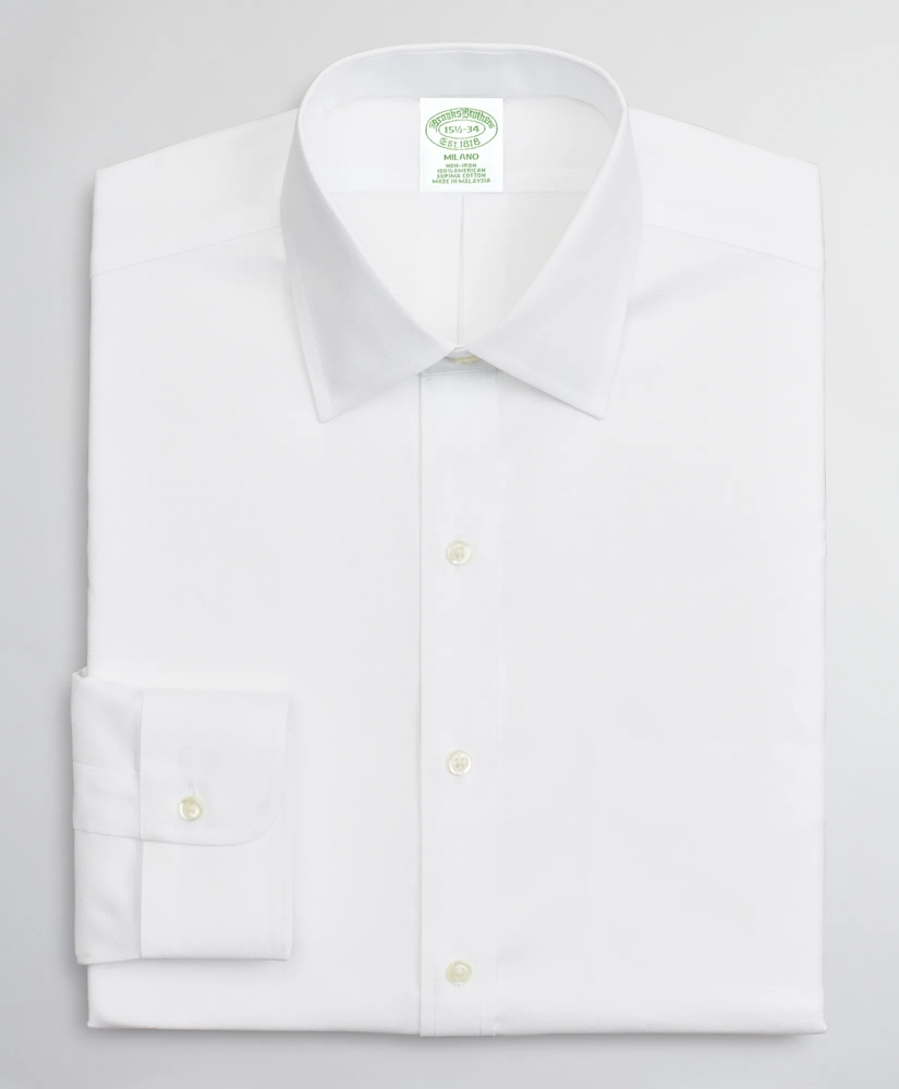 Milano Slim-Fit Dress Shirt, Non-Iron Dobby Ainsley, image 4