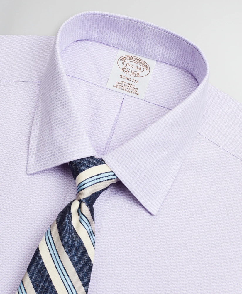 Soho Extra-Slim-Fit Dress Shirt, Non-Iron Dobby Ainsley, image 2