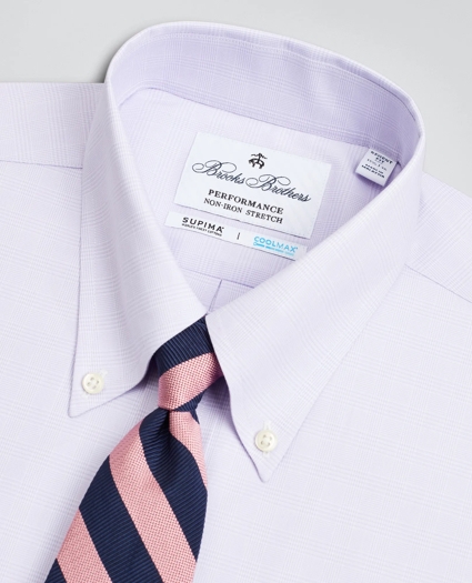 Regent Regular-Fit Dress Shirt, Performance Non-Iron with COOLMAX®, Button-Down Collar Twill Check, image 2
