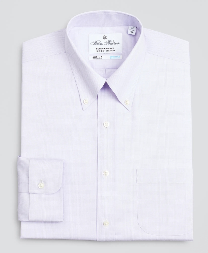 Regent Regular-Fit Dress Shirt, Performance Non-Iron with COOLMAX®, Button-Down Collar Twill Check, image 4