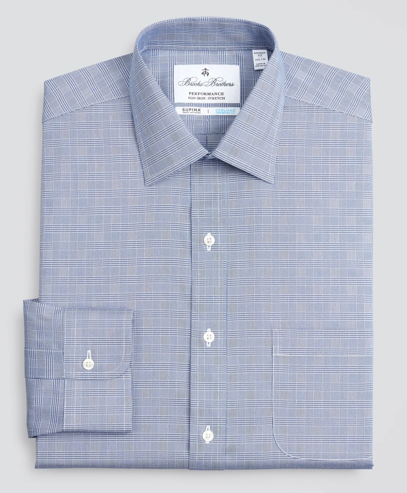 Regent Regular-Fit Dress Shirt, Performance Non-Iron with COOLMAX®, Ainsley Collar Twill Check, image 4