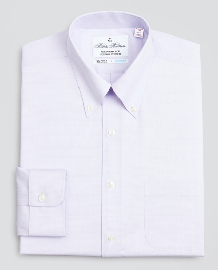 Madison Relaxed-Fit Dress Shirt, Performance Non-Iron with COOLMAX®, Button-Down Collar Twill Check, image 4