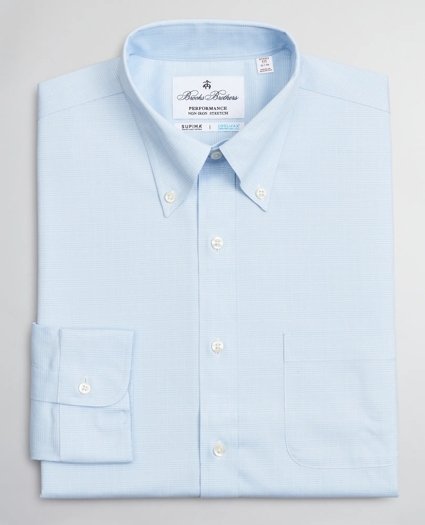 Soho Extra-Slim Fit Dress Shirt, Performance Non-Iron with COOLMAX®, Button-Down Collar Twill Check, image 4
