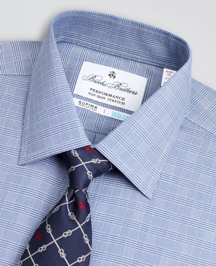 Soho Extra-Slim Fit Dress Shirt, Performance Non-Iron with COOLMAX®, Ainsley Collar Twill Check, image 2