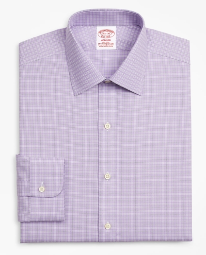 Stretch Madison Relaxed-Fit Dress Shirt, Non-Iron Royal Oxford Ainsley Collar Check, image 4