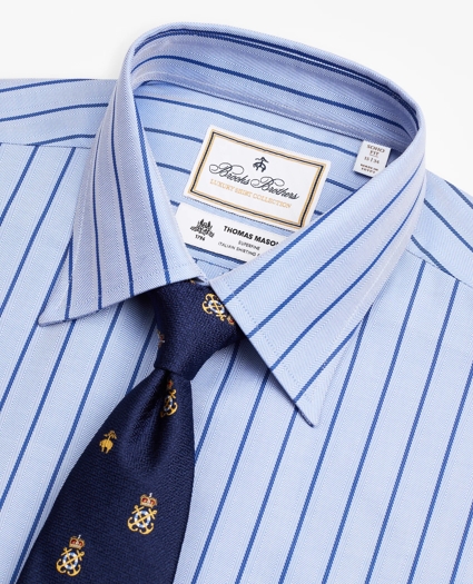 Luxury Collection Soho Extra-Slim-Fit Dress Shirt, Franklin Spread Collar Herringbone Stripe, image 2