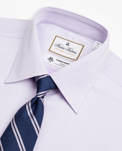 Luxury Collection Soho Extra-Slim-Fit Dress Shirt, Franklin Spread Collar Herringbone, image 2