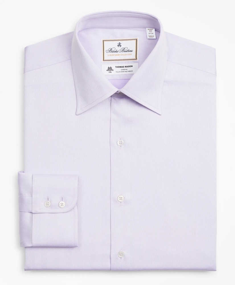 Luxury Collection Soho Extra-Slim-Fit Dress Shirt, Franklin Spread Collar Herringbone, image 4