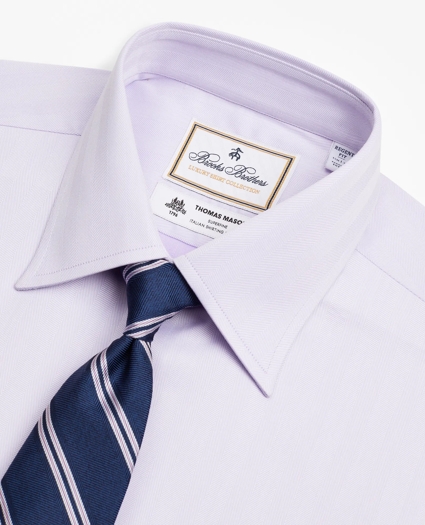 Luxury Collection Regent Regular-Fit Dress Shirt, Franklin Spread Collar Herringbone, image 2