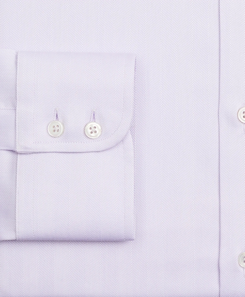 Luxury Collection Regent Regular-Fit Dress Shirt, Franklin Spread Collar Herringbone, image 3
