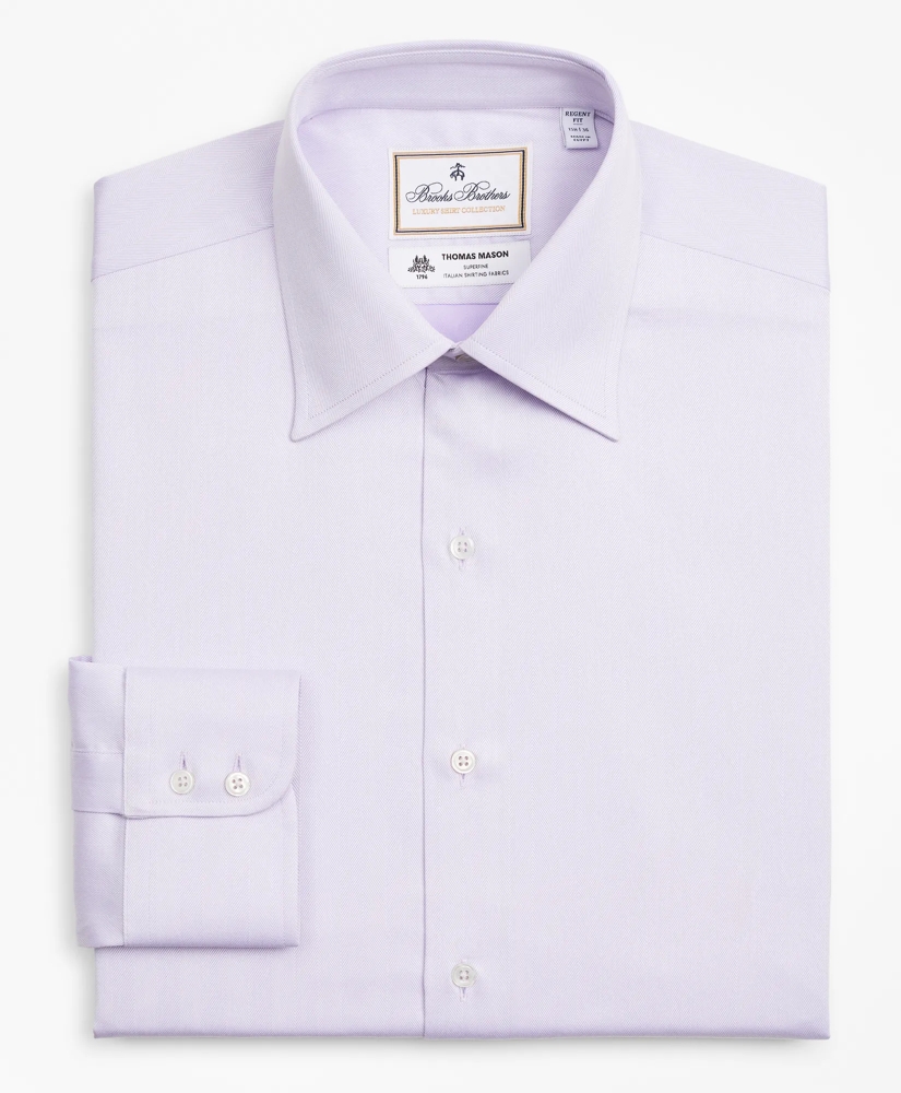 Luxury Collection Regent Regular-Fit Dress Shirt, Franklin Spread Collar Herringbone, image 4