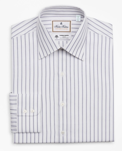 Luxury Collection Milano Slim-Fit Dress Shirt, Franklin Spread Collar Micro-Outline Stripe, image 4
