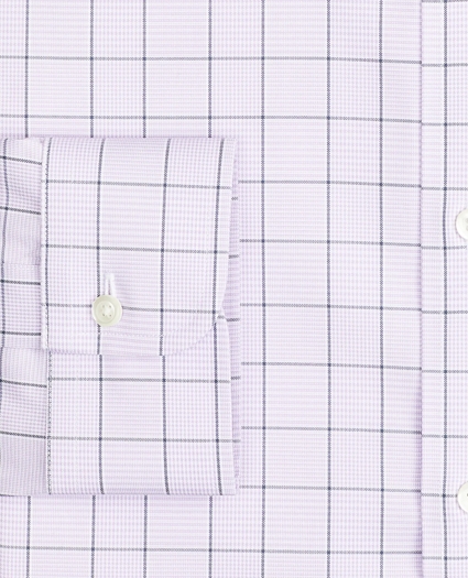 Stretch Regent Regular-Fit Dress Shirt, Non-Iron Pinpoint Button-Down Collar Glen Plaid, image 3
