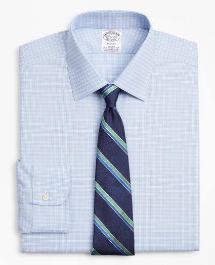 Stretch Regent Regular-Fit Dress Shirt, Non-Iron Royal Oxford Ainsley Collar Check, image 1