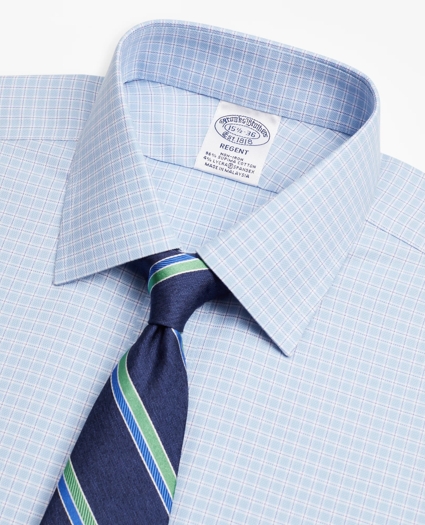 Stretch Regent Regular-Fit Dress Shirt, Non-Iron Royal Oxford Ainsley Collar Check, image 2