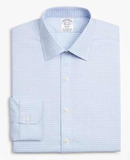 Stretch Regent Regular-Fit Dress Shirt, Non-Iron Royal Oxford Ainsley Collar Check, image 4