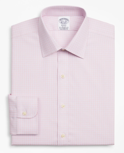 Stretch Regent Regular-Fit Dress Shirt, Non-Iron Royal Oxford Ainsley Collar Check, image 4