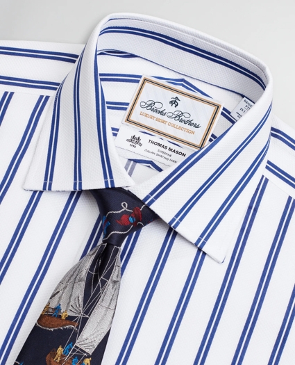 Luxury Collection Regent Regular-Fit Dress Shirt, Franklin Spread Collar Double Stripe, image 2
