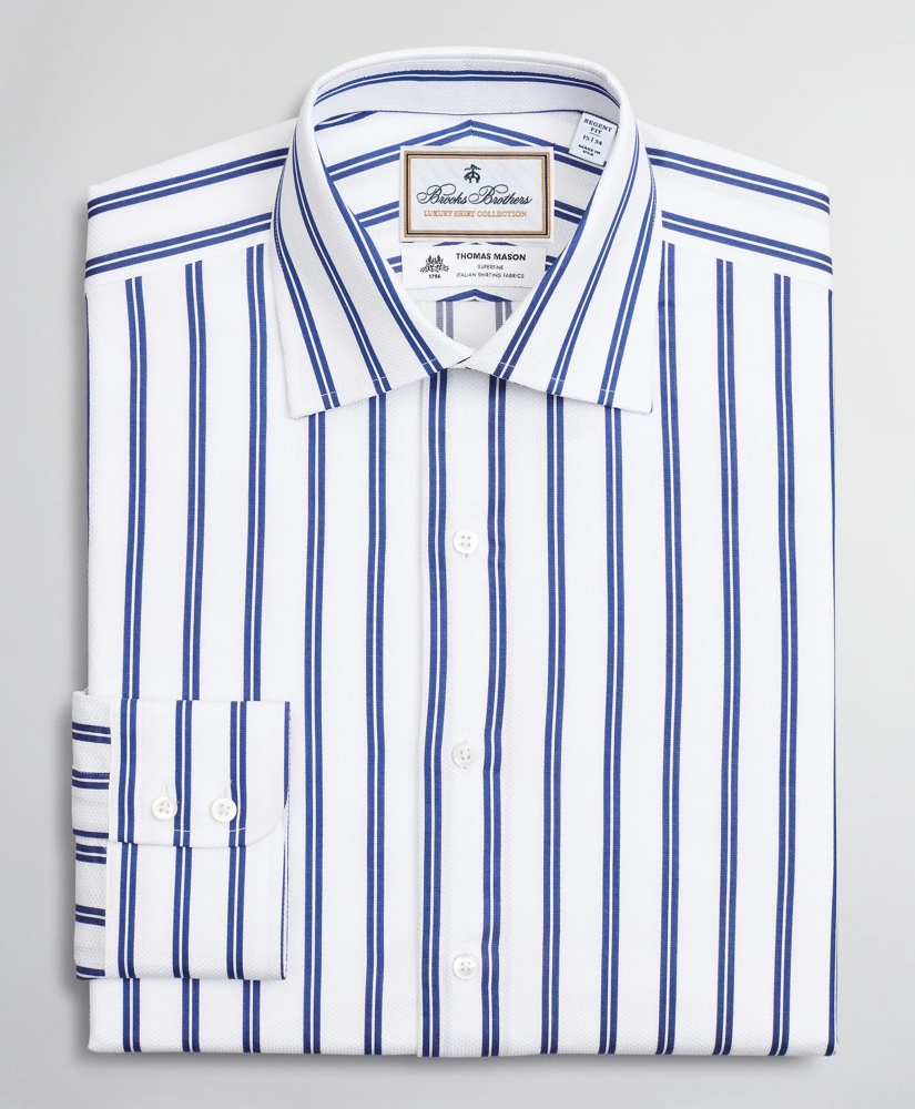 Luxury Collection Regent Regular-Fit Dress Shirt, Franklin Spread Collar Double Stripe, image 4