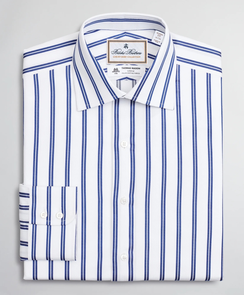 Luxury Collection Soho Extra-Slim-Fit Dress Shirt, Franklin Spread Collar Double Stripe, image 4