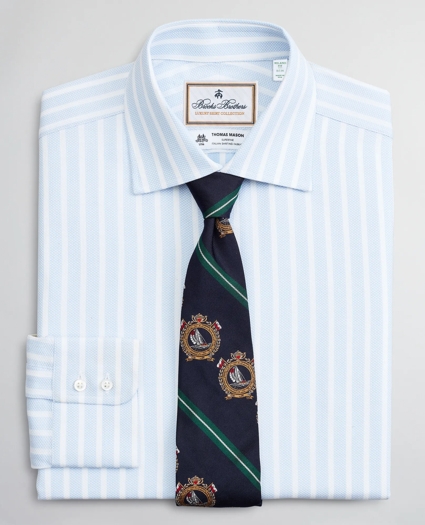 Luxury Collection Milano Slim-Fit Dress Shirt, Franklin Spread Collar Stripe, image 1