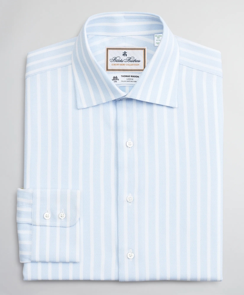 Luxury Collection Milano Slim-Fit Dress Shirt, Franklin Spread Collar Stripe, image 4