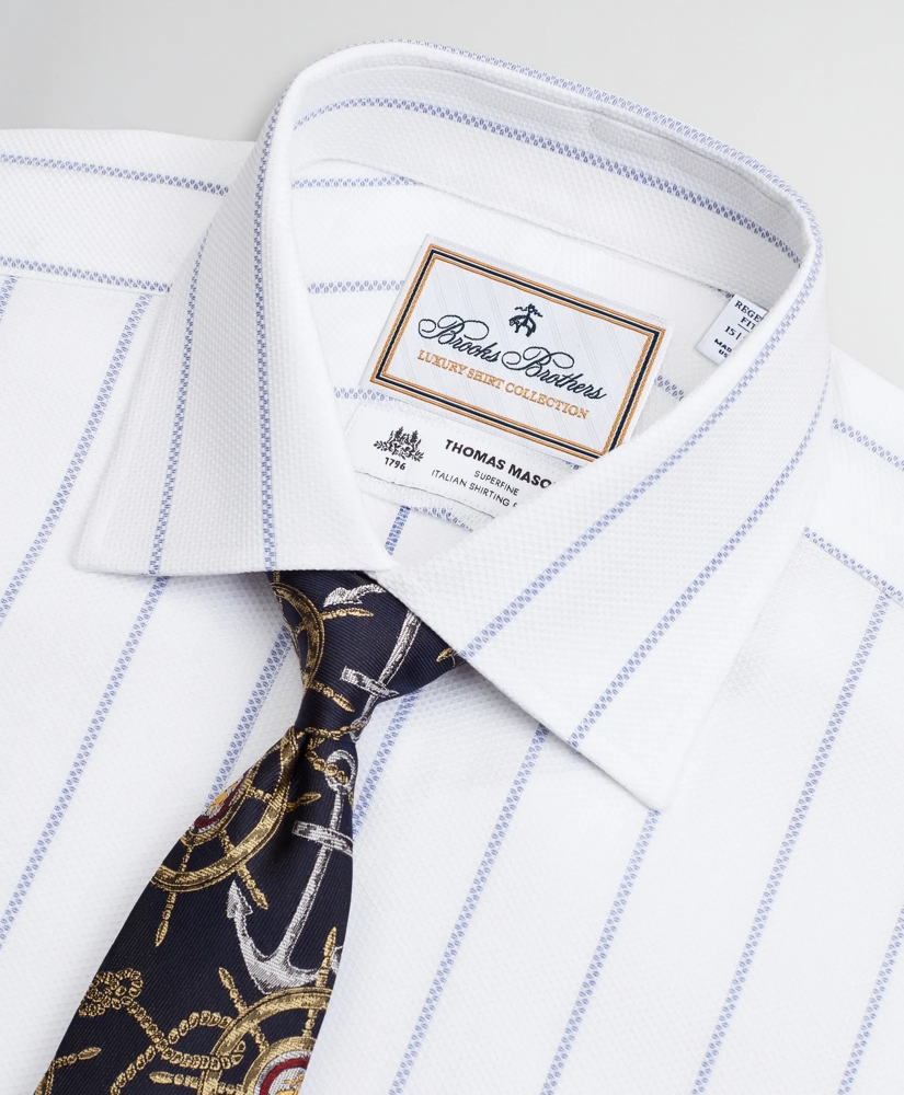 Luxury Collection Regent Regular-Fit Dress Shirt, Franklin Spread Collar Pinstripe, image 2