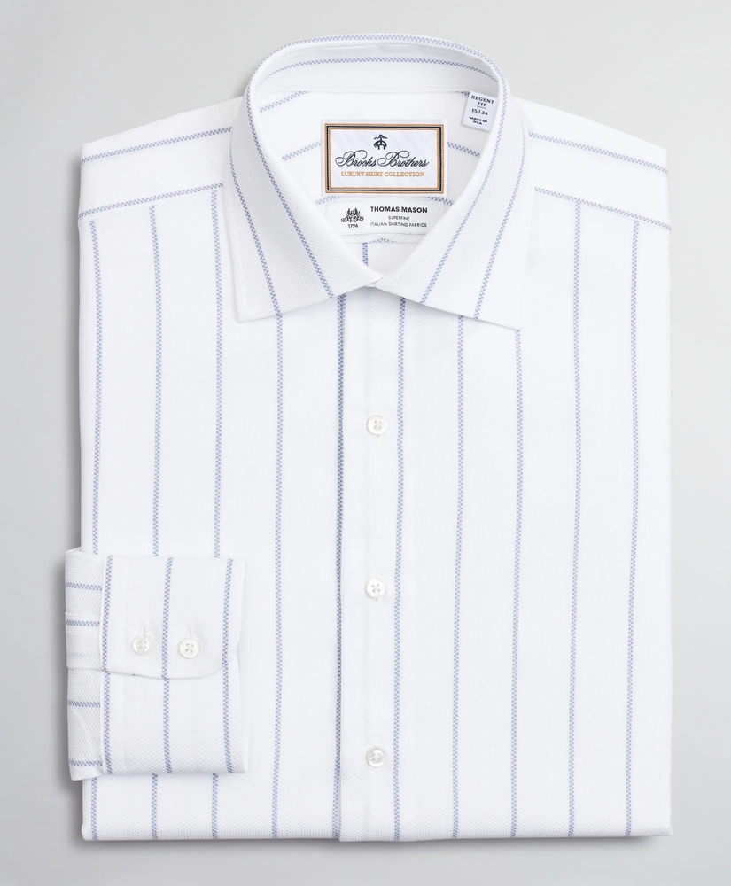Luxury Collection Regent Regular-Fit Dress Shirt, Franklin Spread Collar Pinstripe, image 4