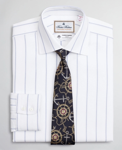 Luxury Collection Madison Relaxed-Fit Dress Shirt, Franklin Spread Collar Pinstripe, image 1