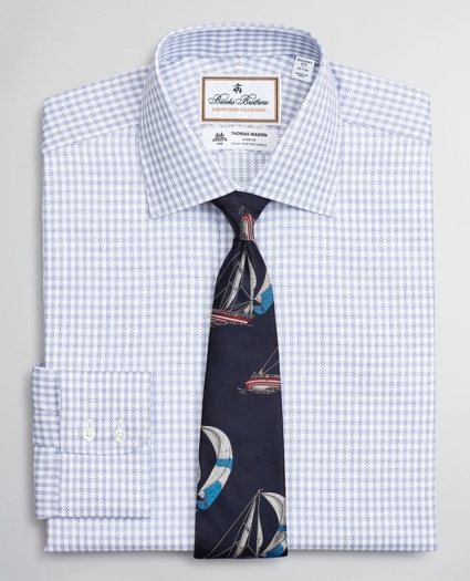Luxury Collection Regent Regular-Fit Dress Shirt, Franklin Spread Collar Textured Check, image 1