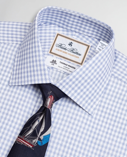 Luxury Collection Regent Regular-Fit Dress Shirt, Franklin Spread Collar Textured Check, image 2