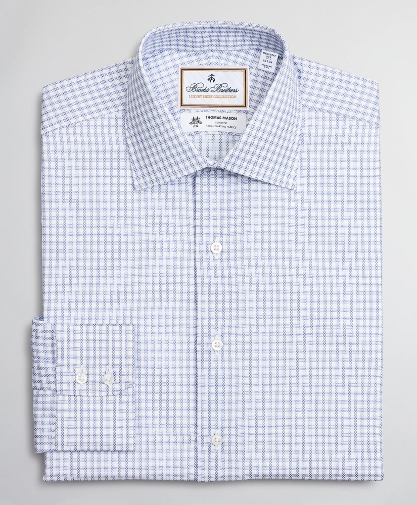 Luxury Collection Regent Regular-Fit Dress Shirt, Franklin Spread Collar Textured Check, image 4