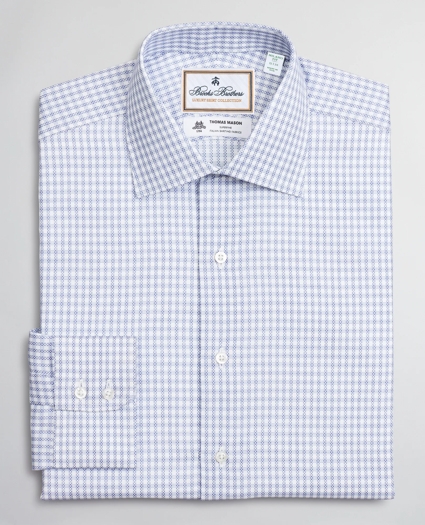 Luxury Collection Milano Slim-Fit Dress Shirt, Franklin Spread Collar Textured Check, image 4