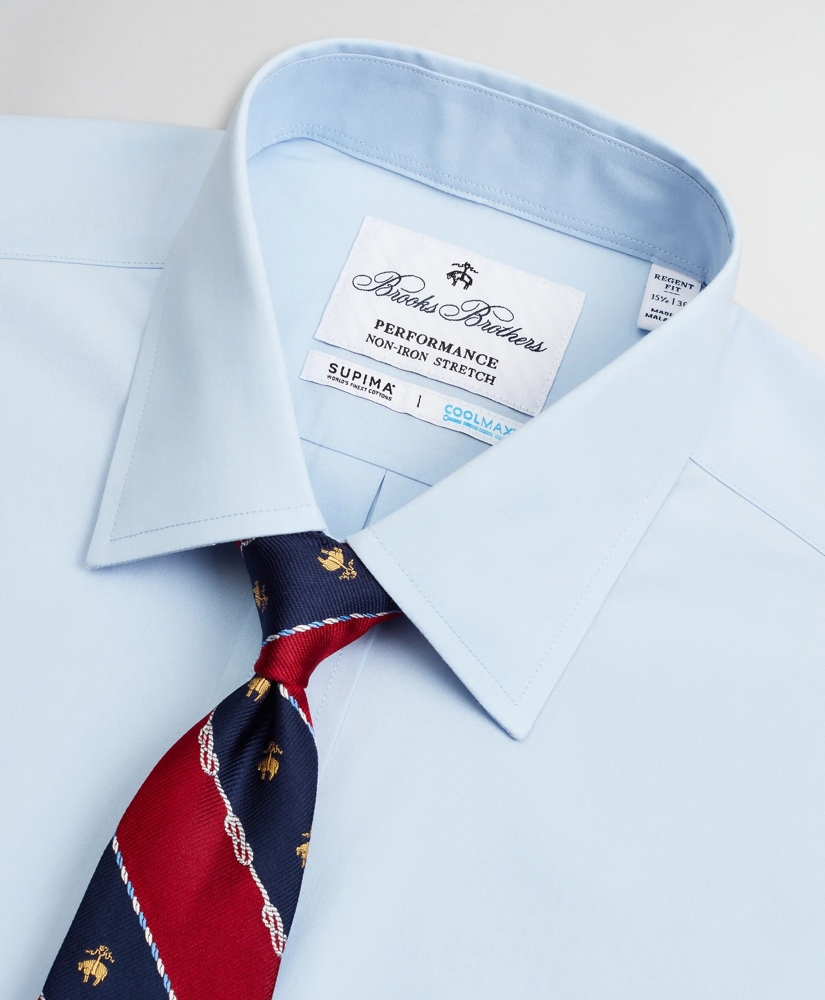 Regent Regular-Fit Dress Shirt, Performance Non-Iron with COOLMAX®, Ainsley Collar Twill, image 2