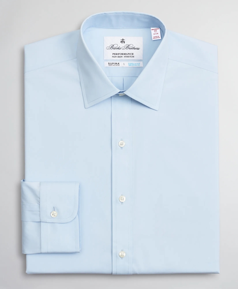 Madison Relaxed-Fit Dress Shirt, Performance Non-Iron with COOLMAX®, Ainsley Collar Twill, image 4