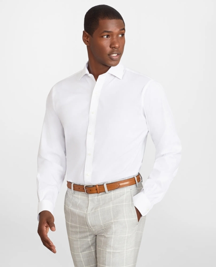 Regent Regular-Fit Dress Shirt, Performance Non-Iron with COOLMAX®, English Spread Collar Twill, image 1